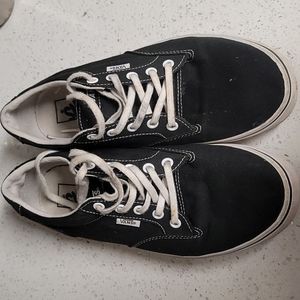 Black Vans, women's size 9